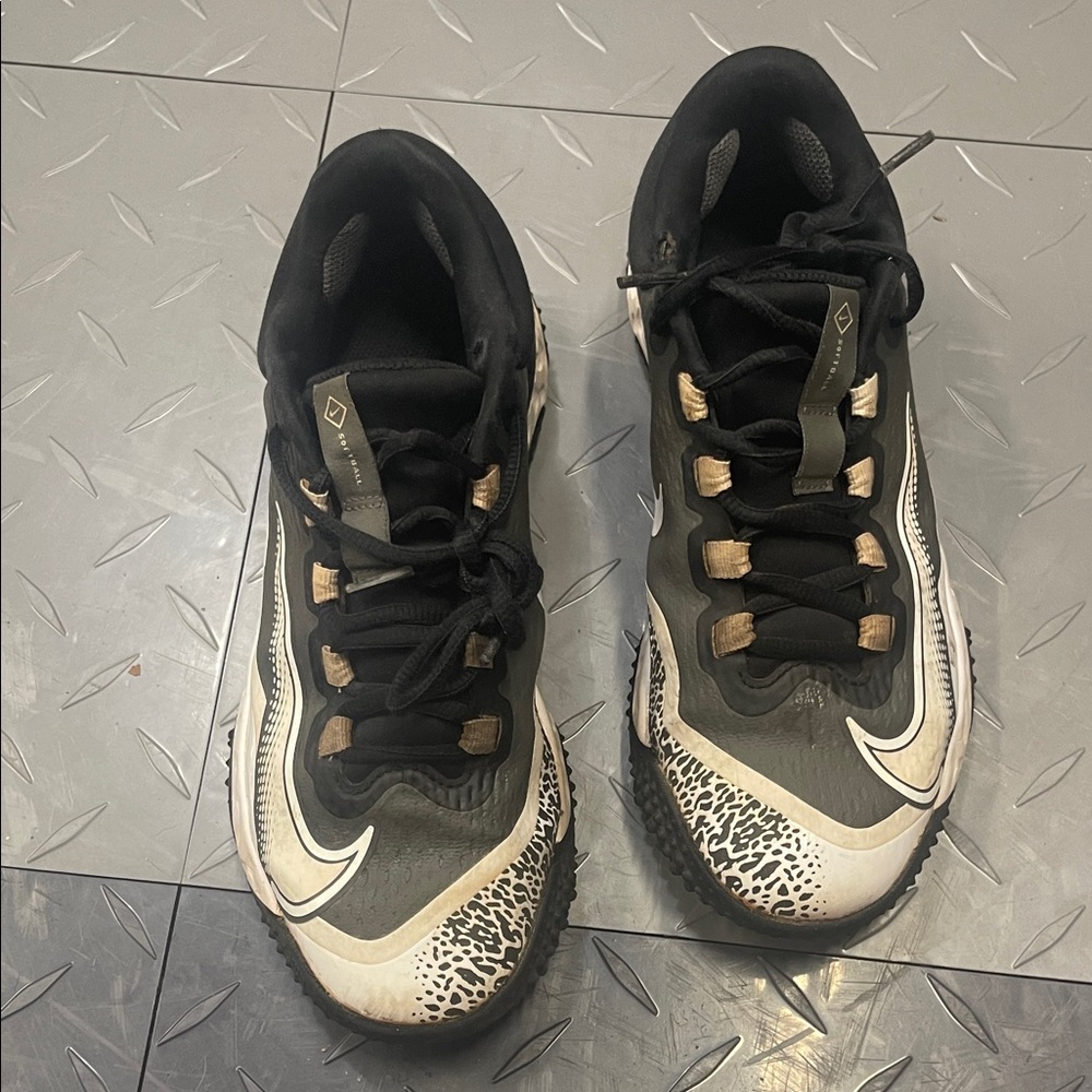Nike Black and White Turf Shoes